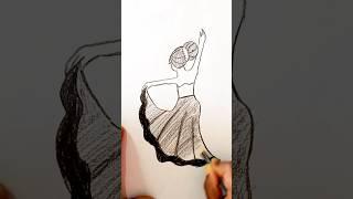 girl drawing easy step by step for beginners By Devi Arts #shorts #youtubeshorts #shortsfeed