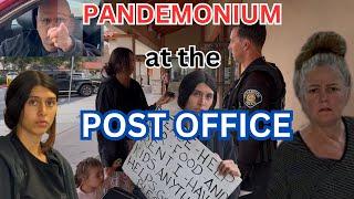 PANDEMONIUM @ Post Office - Police Phoned on Polite Photographer Publicly Posting Phony Panhandlers