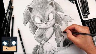 How To Draw Sonic the Hedgehog | Sonic 2 Sketch Tutorial