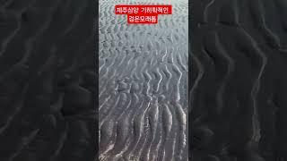 #제주시 삼양검은모래해수욕장#썰물이 만들어낸 모래톱#