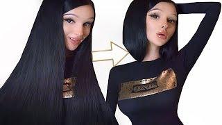 DIY ПРИЧЕСКА "КАРЕ" БЕЗ НОЖНИЦ || SHORT HAIR WITHOUT SCISSORS