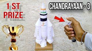 Chandrayaan-3 working model | Chandrayaan for school project | rocket launching - science project