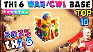 TOP 10 TH16 WAR BASE DESIGN+WITH LINK|2025|CLASH OF CLANS