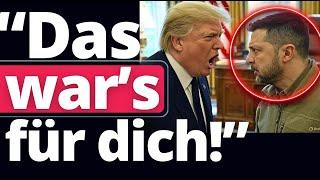 Eilmeldung: Trump stellt US-Militärhilfe für Selenski ein!