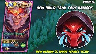 SUN TANK  NEW SEASON SUN BUILD TANK TRUE DAMAGE HARD GAME PLAY - SUN VS. ARGUS ~ MOBILE LEGEND