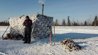 Щука на жерлицы не давала нам продыху, крупная сорога и окунь на мормышку, рыбалка с ночёвкой.