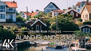 【4K】 Drone RAW Footage  These are the ALAND ISLANDS 2022  Mariehamn & More  UltraHD Stock Video