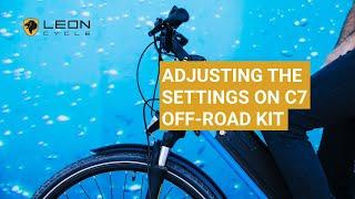 Adjusting the Settings on C7 Off-road Display Kit | Leon Cycle NCM Bikes