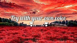 Try with your own voice || lyrics edits songs ️