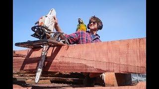 Chainsawing & fitting huge new Keel Timber in a 1910 sailboat - Rebuilding Tally Ho EP21