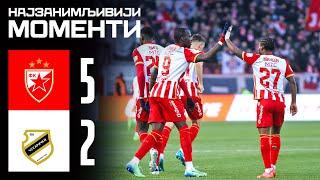 Crvena zvezda - Čukarički 5:2, highlights