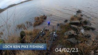 Loch Ken Pike fishing 04/02/23