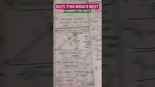 RATE THIS INDIA’S BEST HANDWRITTEN NOTES #handwriting #shorts