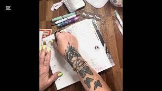 Setting up my Daily pages in my Sterling Ink  using Little Linda’s stickers