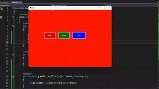 C# Programming - Background Color Changer Windows Form