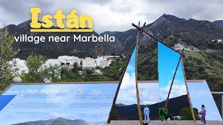 Istan, Spain - cozy village with swing set. 4K Walk tour. Malaga Province