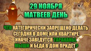 29 ноября. Народный праздник - Матвеев день. Народные приметы.