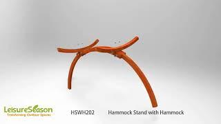 Leisure Season Hammock Stand With Hammock  HSWH202 KitSuperStore