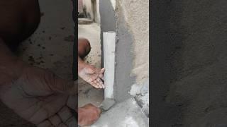 Corner cementplaster  #shortvideo #construction #cementplaster #skills #satisfying