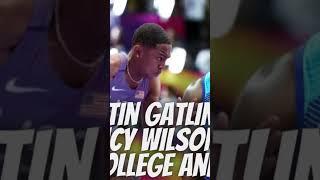 Justin Gatlin on whether Quincy Wilson should skip college and turn pro! #usatf #trackandfield