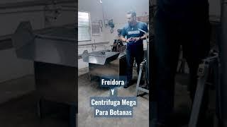 Freidora y Centrifuga Mega, para Frituras, Totopos, Papas Fritas, Botanas, Snacks.