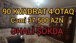 CEKPOT MÜLK90 KVADRAT 4 OTAQ EVCƏMİ 37.500                                     #mulkevalqısatqısı