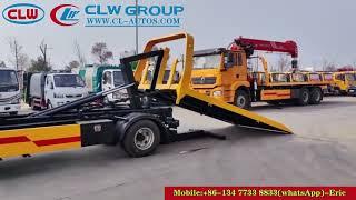 HOWO Low Angle Full Ground Landing Tow Truck