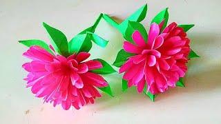 Handmade Paper flowers| Paper flower| Easy and beautiful Flowers making with paper|#paperflower