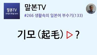 [말본TV] 생활속의 일본어 부수기 / 기모(起毛) (266/999)