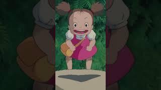 Two sisters discover and befriend a forest spirit #ghibli #myneighbortotoro #anime