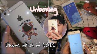 iPhone 6 Plus (space gray) in late 2022  unboxing |  aesthetic  (set up + camera test)