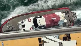 OVATION OF THE SEAS WELLINGTON NZ. PILOT  BOAT PICKUP.