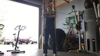 Standing external rotation exercise