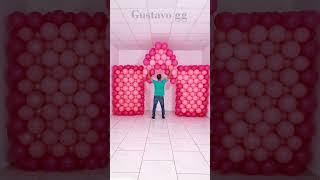 BALLOON CASTLE  Balloon decoration ideas  birthday decoration ideas at home #tiktok  #balloon