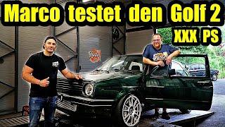 Marco Degenhardt gibt VOLLGAS in meinem Golf 2 VR6 Turbo