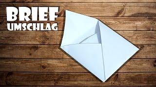 Briefumschlag falten, Geschenkkartenumschlag falten - origami envelope DIY craft