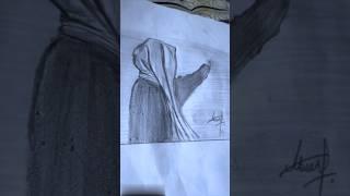 #@abeersart #artform #art #artstyle #sketch #sketchart #hijab #nasheed #voiceeffec #halal