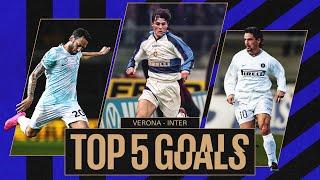 BAGGIO, ZANETTI AND...  | INTER HISTORY | TOP 5 GOALS vs VERONA 