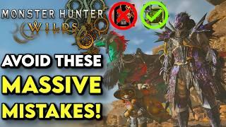 10 MAJOR MISTAKES To Avoid In Monster Hunter Wilds! | MH Wilds Beginner's Guide, Tips And Tricks