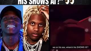 lil Durk snippet of Quando Rondo diss song We on his ass where his shows at