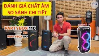 Với những nâng cấp này thì JBL Partybox 110 sẽ hát hay hơn nhiều, so sánh loa JBL Partybox