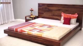 Bed Without Storage: Get Best offers on Florian Bed Without Storage Online @ Wooden Street