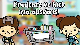 Prudence ve Nick için kırtasiye alışverişi - Toca Life World Türkçe / Toca life King