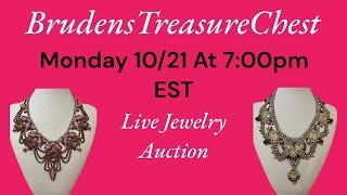 Live Jewelry Auction w/ Bruce & Dennis Monday 10/21 At 7:00pm EST