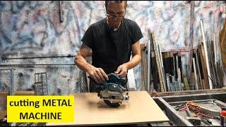 unboxing and testing MAKITA DCS 553 metal cutting machine