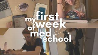 productive first week of med school vlog 🩺 6am mornings, studying 10+ hours a day, finding balance