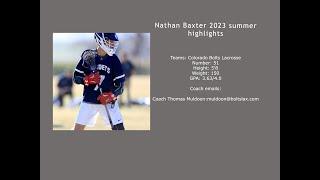 Nathan Baxter Summer Highlights 2023