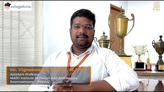 Mr. Vigneswaran A | Ass. Prof. | MARG Institute Of Design And Architecture Swarnabhoomi - [MIDAS]