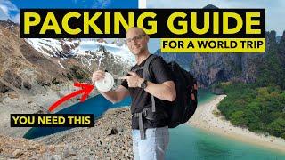 What to Pack for a BACKPACKING Trip Around The World (CARRY-ON ONLY).