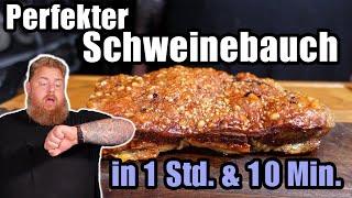 Perfekter Schweinebauch in 1 Std & 10 Min. - krasses Ergebnis  und super easy